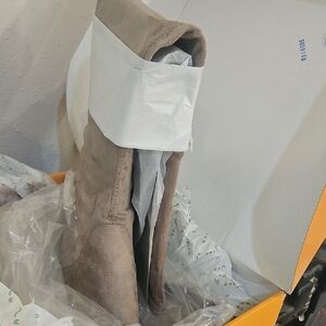 Unisa Tan Over the Knee Boots